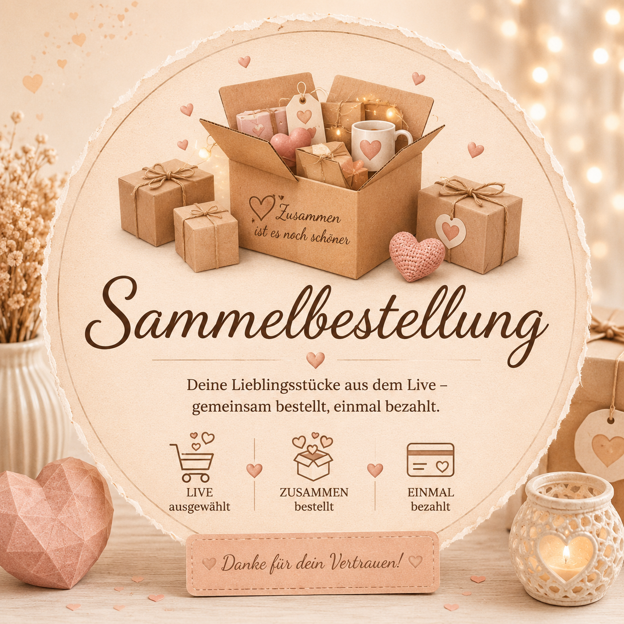 Sammelbestellung bezahlen 💛